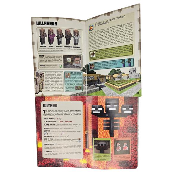 LOT of 2 MINECRAFT Essential Handbook Combat Handbook Scholastic Softcover - Picture 3 of 5